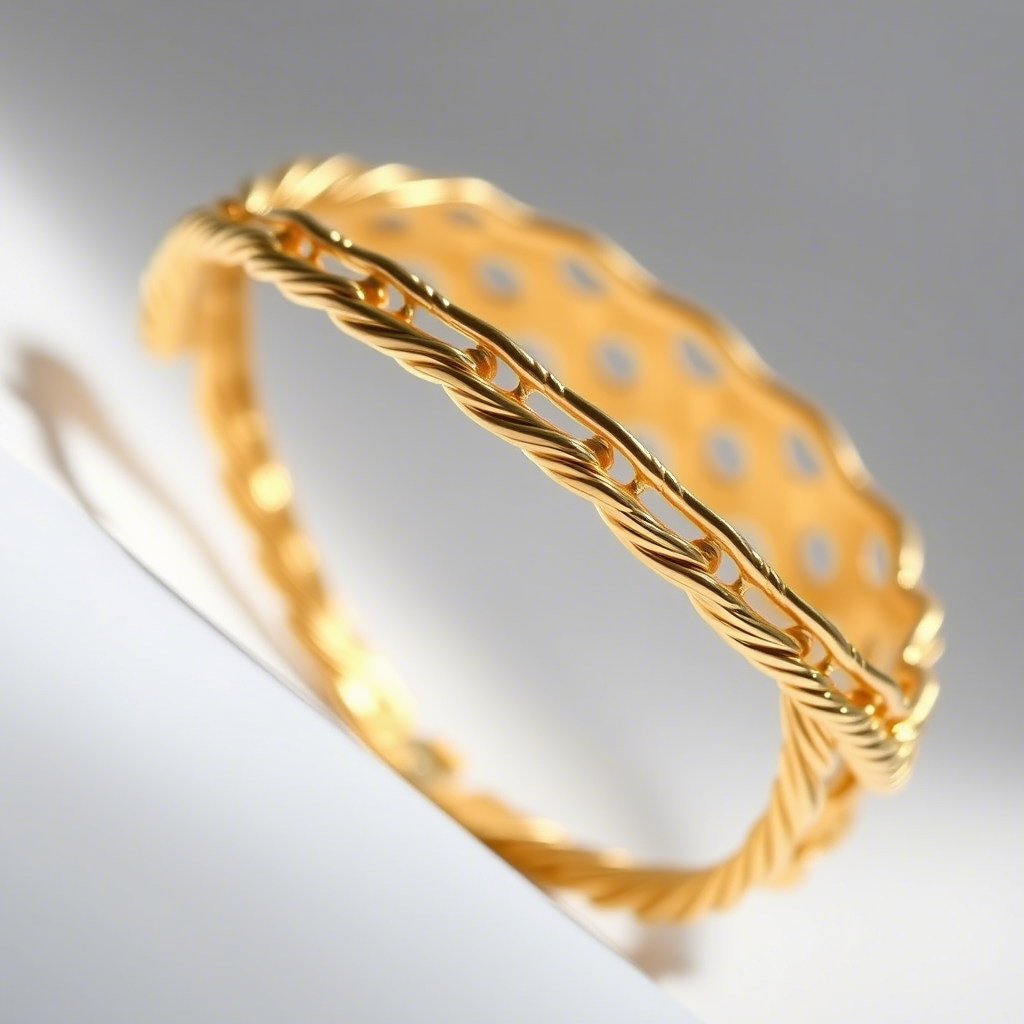 黄金手镯实物图
