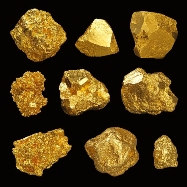 各种金矿石图片