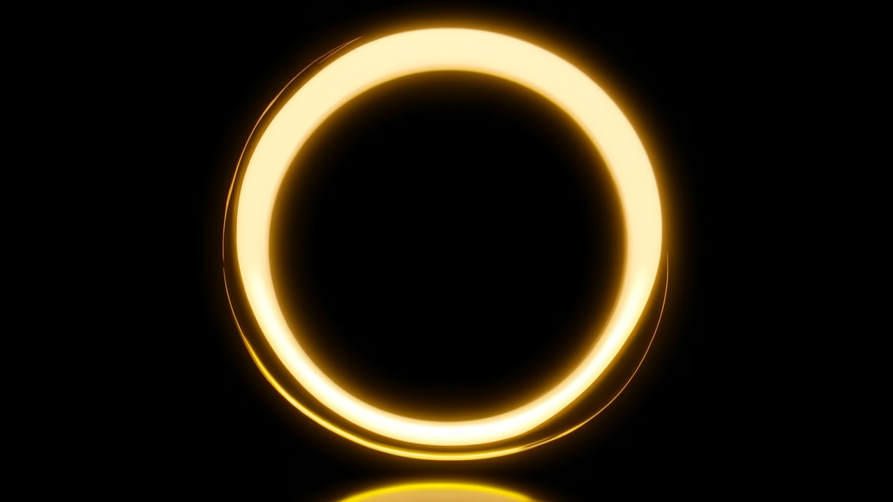 光圈黄金戒指图片