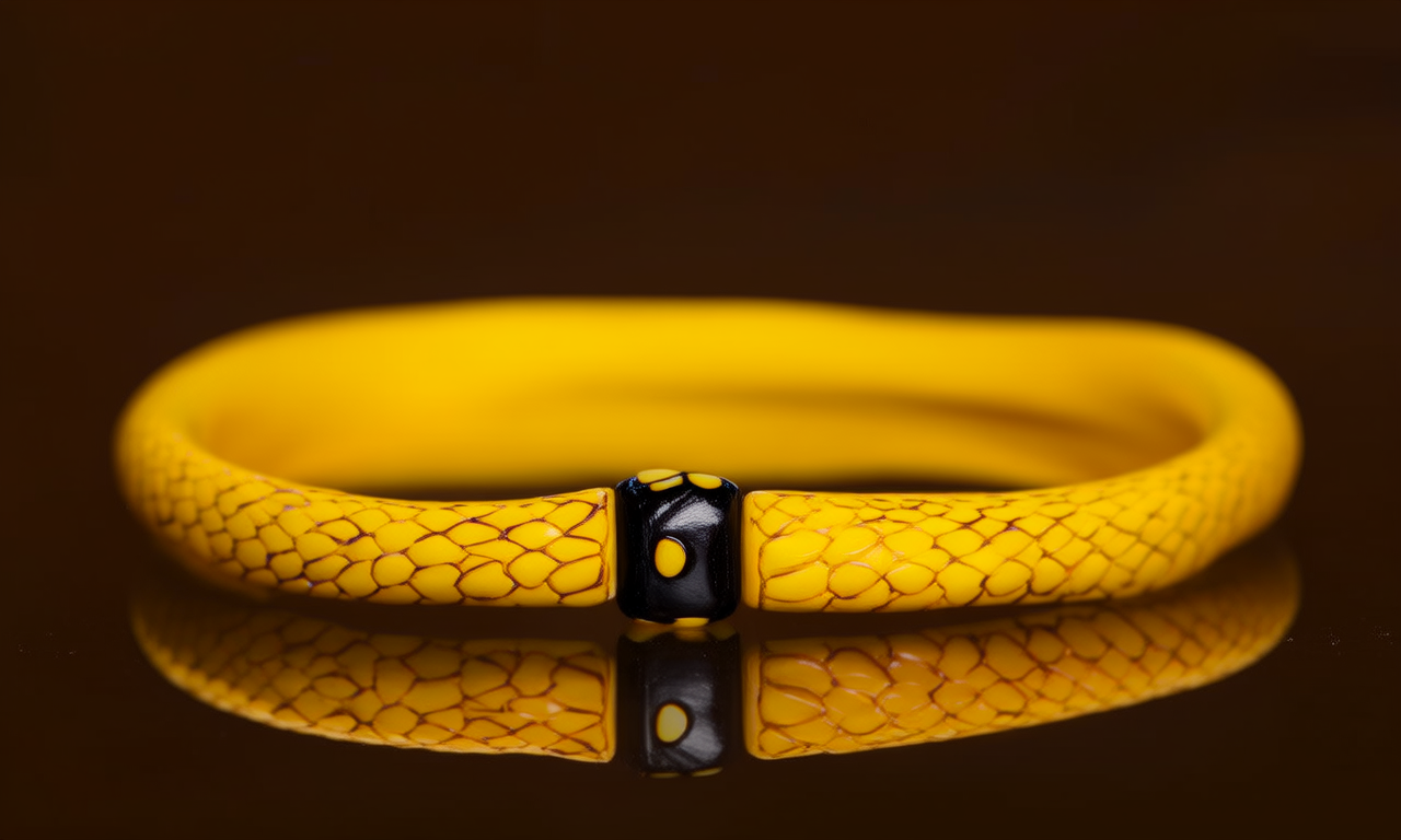 黄金蛇骨手链图片