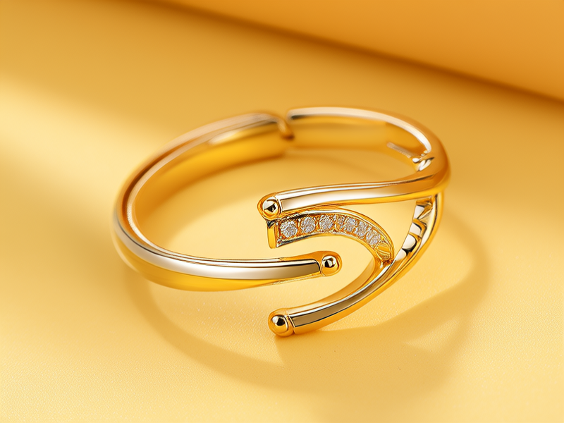 黄金包玉戒指图片