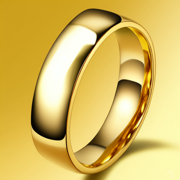 黄金男款戒指图片
