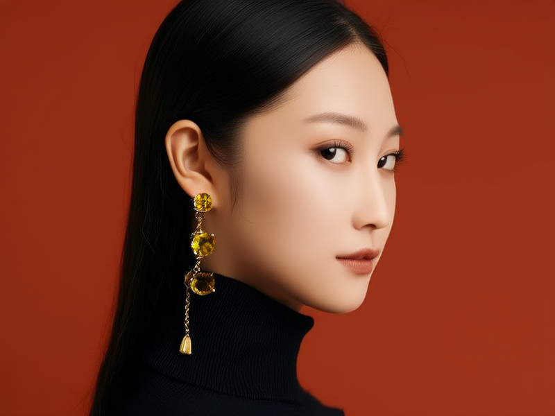 黄金耳钉款式图片