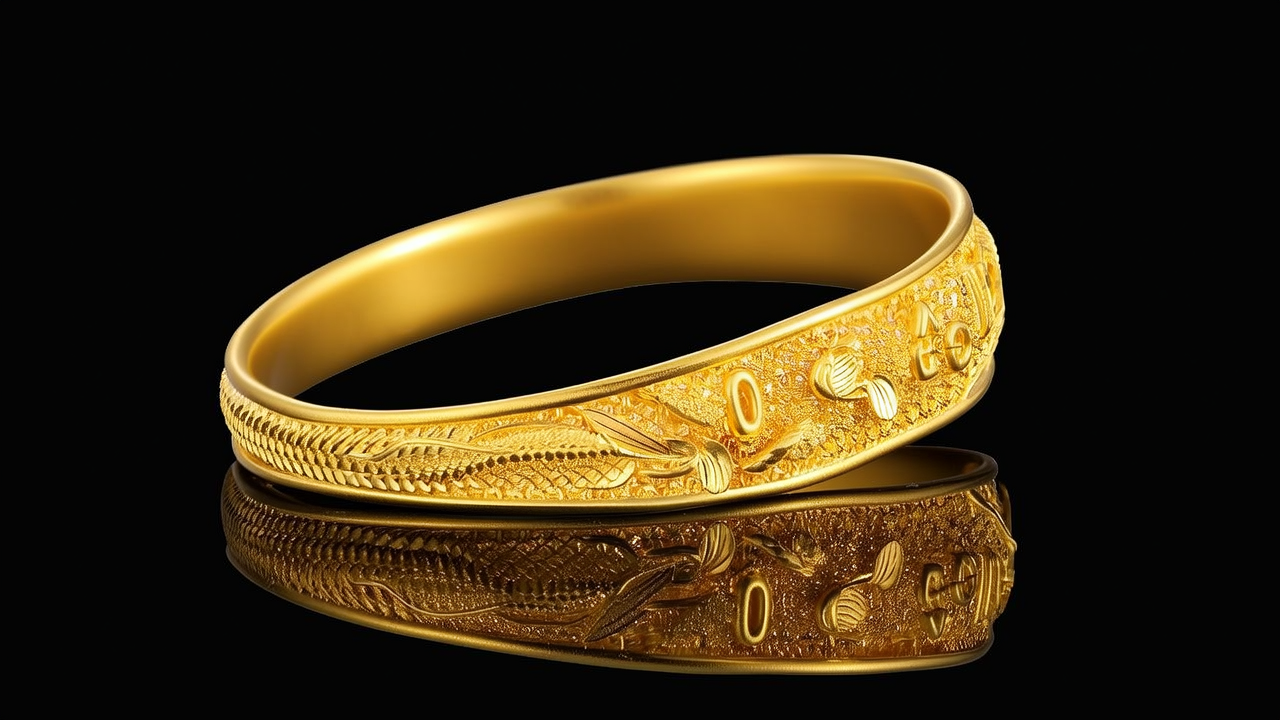 黄金30克手镯图片