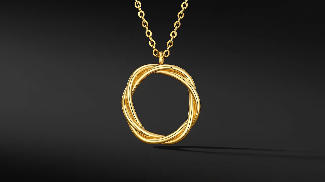 男士金吊坠款式图片