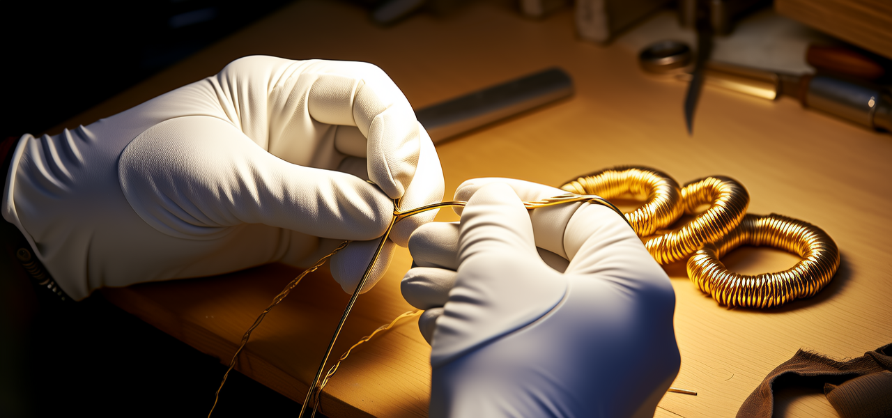 diy黄金手串图片