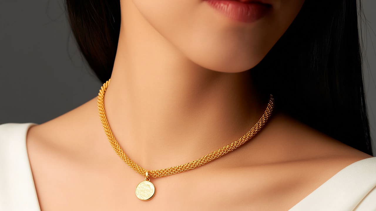3克左右黄金项链图片