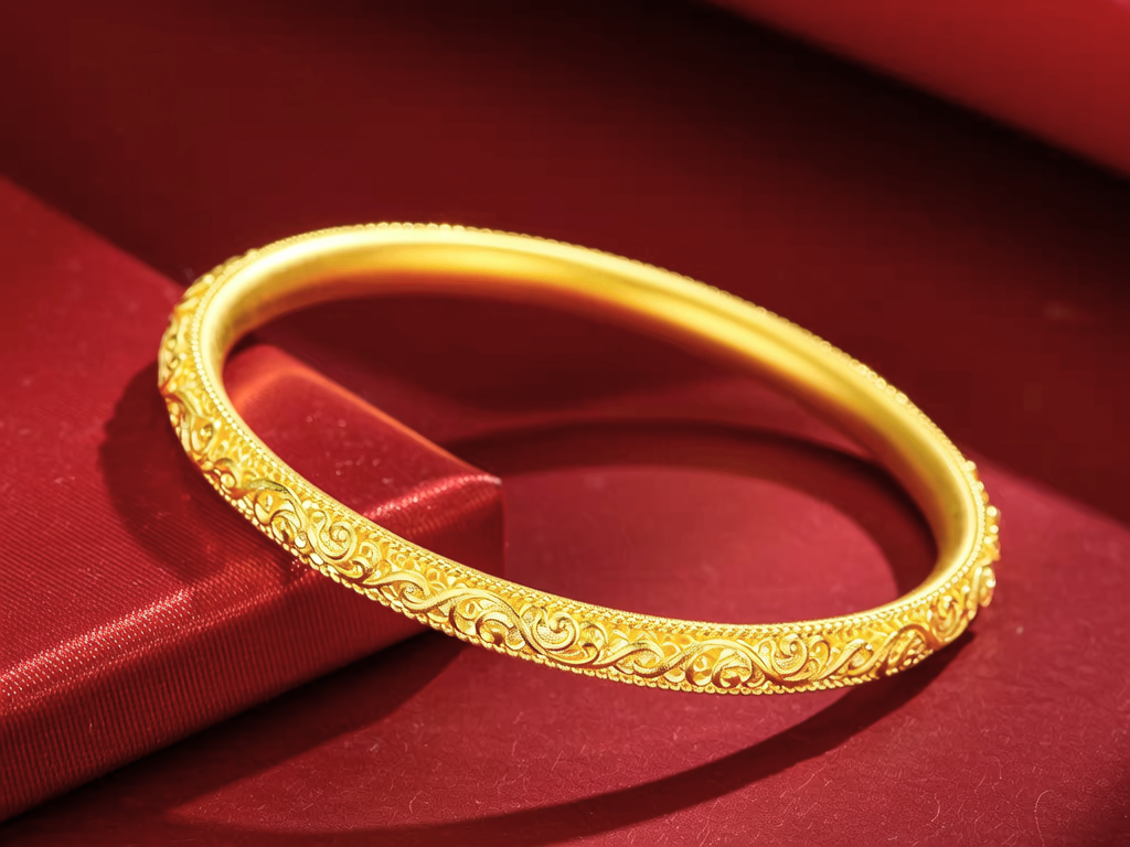 20克金手镯多粗图片