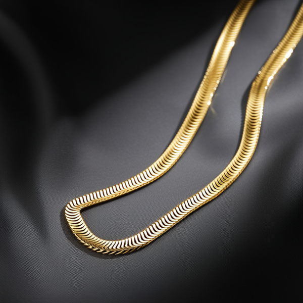 男士黄金项链款式图片