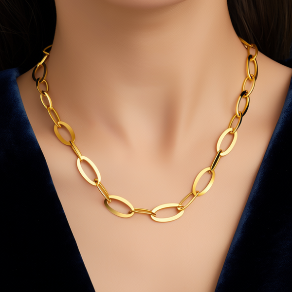 女士30克金项链图片